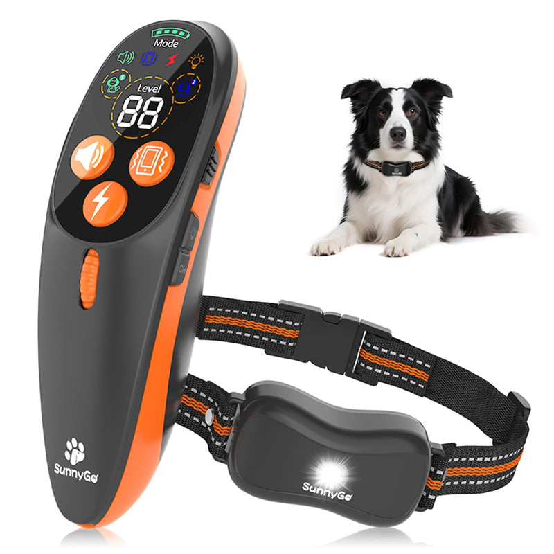 Shock Collar for Dog - 3300FT Dog Shock Collar with Remote, IP67 Waterproof Training Collar with 3 Modes & LED Light, Rechargeable e Collar for Large Medium Small Dogs - PawsPlanet Australia