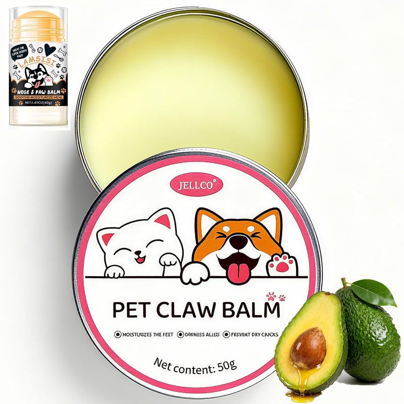 Natural Lickable Dog Paw & Nose Balm Soothes wear and Tear on Your pet's Paws and Nose Repairs Damage Nourishes Dryness Improves Rough paw Pads 1.75 oz for Cats and Dogs - PawsPlanet Australia