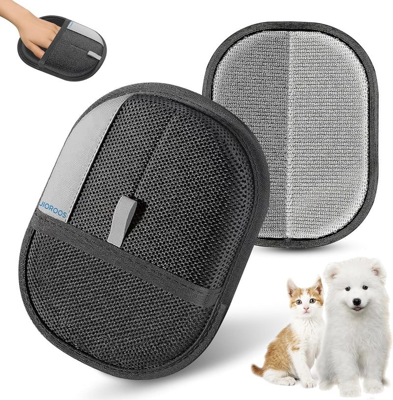 Pet Hair Removal Glove for Cats & Dogs, Upgraded Electrostatic Reusable Pet Hair Remover Tool, Magic Fur Removal Mitt for Laundry, Couch, Carpet, Car Seat, Pet Grooming Gloves (1) 1 - PawsPlanet Australia