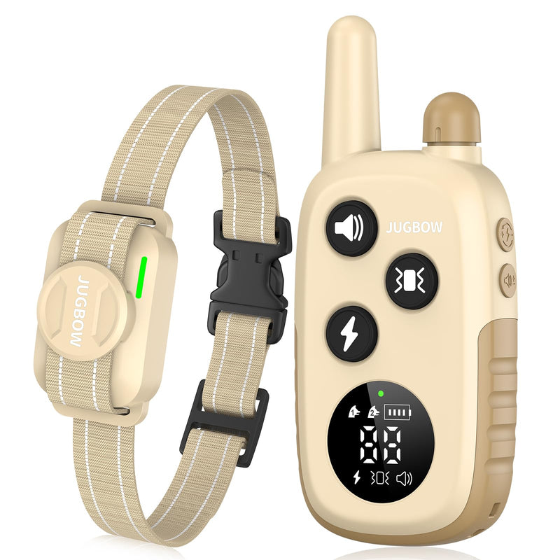 Jugbow Dog Training Collar - 4200FT Dog Shock Collar with Remote for Large Medium Small Dogs, Rechargeable Waterproof IPX8 E Collars with Beep (1-3) Vibration(1-3) Safe Static(0-99) - PawsPlanet Australia