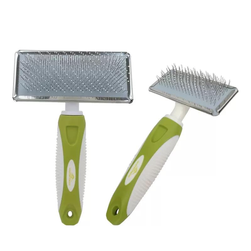 Dog Slicker Brush for Shedding & Grooming - Pet Slicker Brush for Large Medium & Short Hair Elegant Grooming Comb for Removing Shedding, Tangles and Dirt