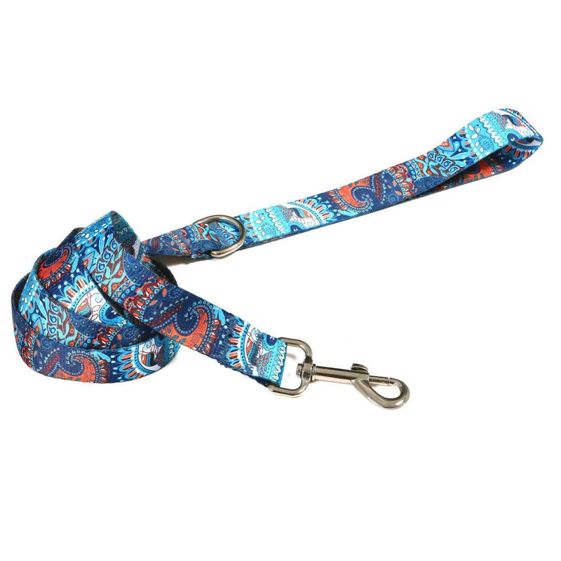 Heavy Duty Dog Leash, 1 Inch Width, Nylon Training Leash, Multiple Lengths 1.5-5 FT, for Small Medium Large Dogs Dark Blue 5FT (60inches) - PawsPlanet Australia