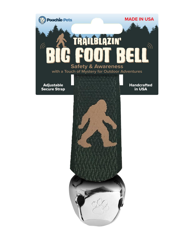 Trailblazin' Bear Bell for Outdoor Safety, Camping, Hiking Essentials, Bike Bells, Backpacking & Dog Bell to Alert Wildlife, Off-Leash Tracking, Made in USA Forest Green Large 1.25" - PawsPlanet Australia