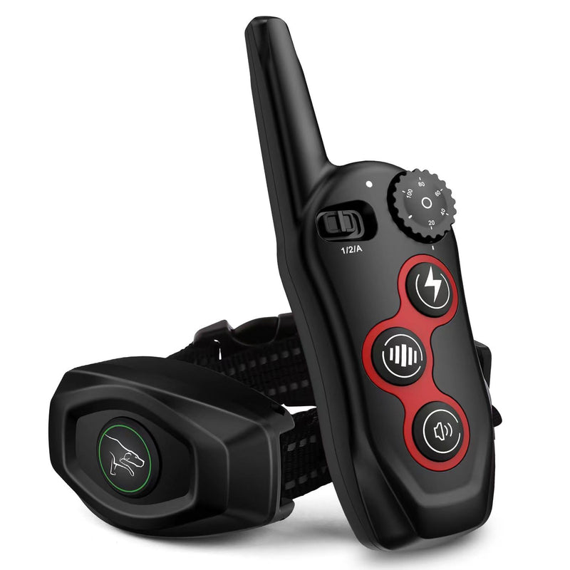 Dog Shock Collar - 2 in 1 Bark Collar with Remote, w/3 Remote Training Modes, Beep, Vibration 1300Ft Dog Training Collar for for Small Medium Large Dogs - PawsPlanet Australia