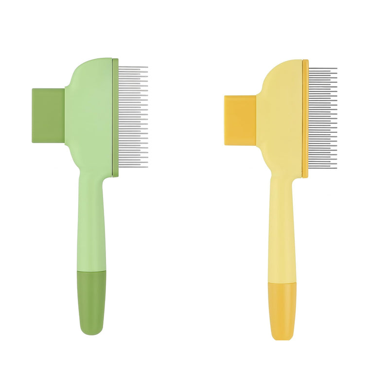 Ved Flea Brush for Dogs - Fine Tooth Pet Hair Removal Comb - Self-Cleaning Flea Brush for Cat - Cat Flea Combs for Indoor Cats - Grooming Brush for Long Haired Dogs - Flea Comb That Kills Fleas - PawsPlanet Australia