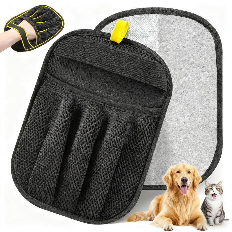 Pet Hair Removal Glove for Cats Dogs - Extra Large Thickened Upgraded Five Finger Electrostatic Pet Hair Gloves Reusable Magic Brush Pet Hair Remover Tool for Laundry, Couch, Carpet, Car Seat 1PC