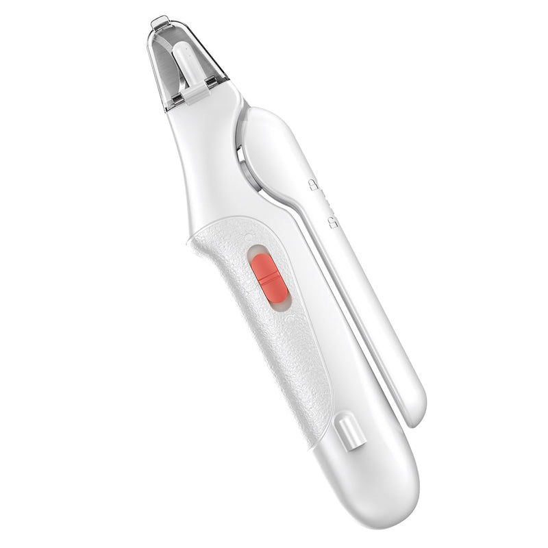 2-in-1 Dog & Cat Nail Clippers and Grinder with Light – Safety Guard to Avoid Overcutting, Sharp Blade, Painless Quiet Pet Nail Claw Trimmers, Professional Grooming Tool for Large Small Pets - PawsPlanet Australia