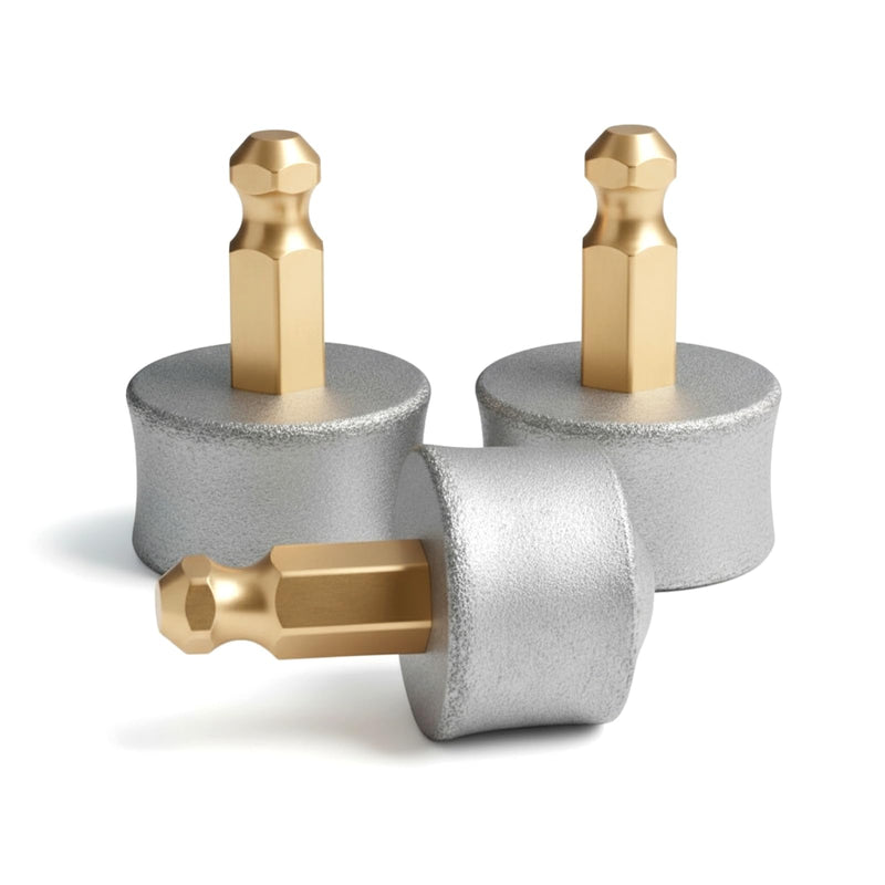 Replacement Drum Grinders Silent Groom Pro Nail Grinder (3 pcs) | Nail Grinder Diamond Tip Replacement, Spare Grinding Head for Electric Pet Nail Grinder, Dog Claw Smoothing Tips - PawsPlanet Australia