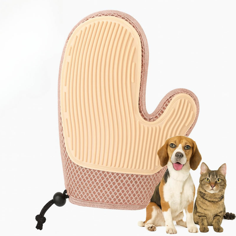 EpiGlove2 Pet Grooming Glove - Double-Sided Deshedding & Hair Removal Brush for Cats & Dogs - Massaging Bathing Mitt, Electrostatic Pet Fur Remover for Furniture & Clothes (Green) Green - PawsPlanet Australia