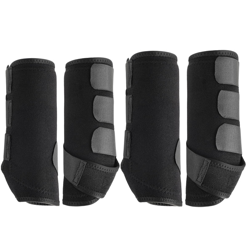 4 Pcs Horse Sport Boots - Neoprene Protective Breathable Comfy Mesh All-Round Lower Limb Protection & Support for Jumping Trail Riding Endurance Training and Performance ?Large / Full - PawsPlanet Australia