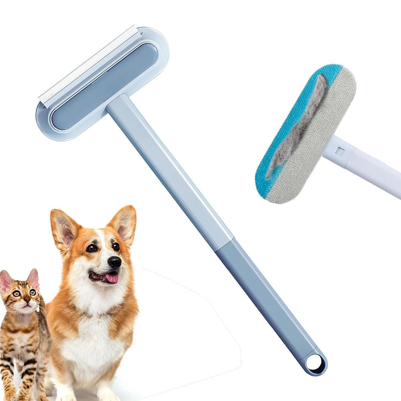 Couch Hair Removal Tool - 4-in-1 Reusable Pet Hair Remover Brush,Multifunctional Long Handle Lint Cleaner for Dogs and Cats,Gentle on Furniture,Washable