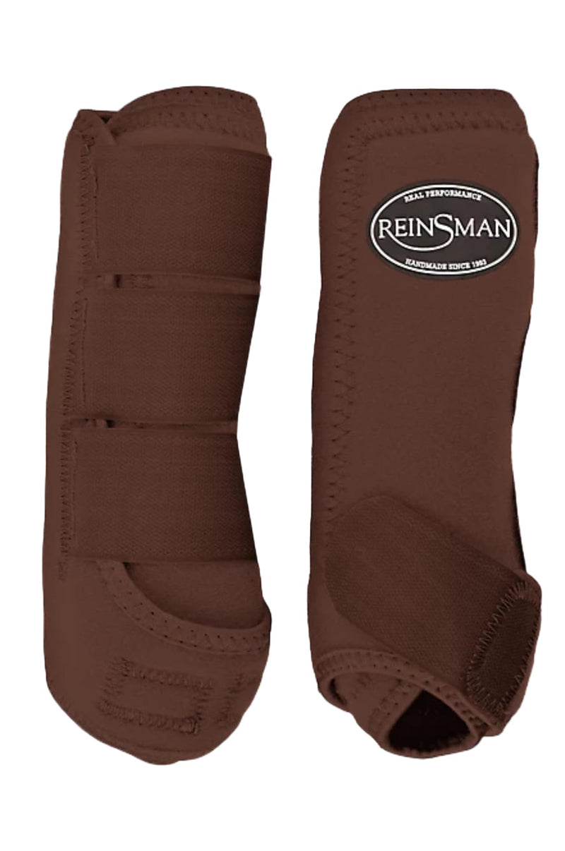 Reinsman Sport Boot Pair Size Medium in Red, Navy, Brown, Grey or Black Checkered (Brown) - PawsPlanet Australia