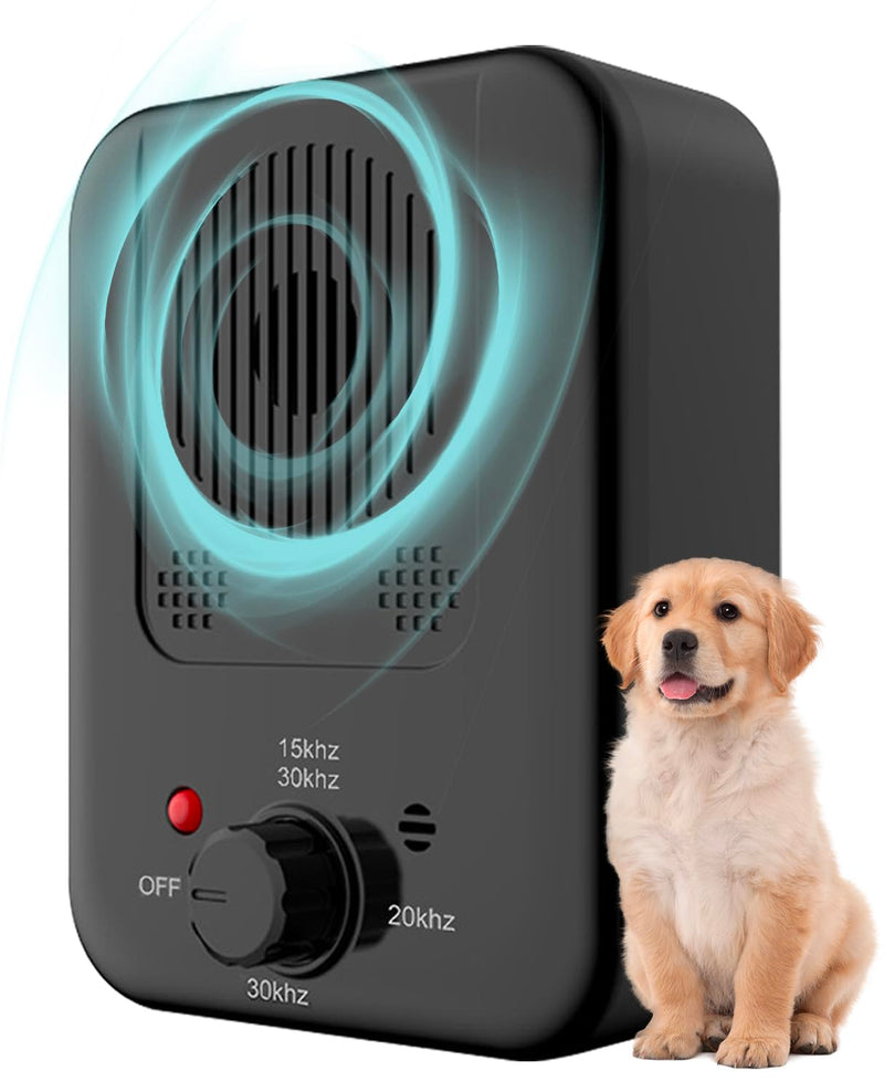 Anti Barking Device, Ultrasonic Dog Barking Deterrent Devices, Rechargeable Dog Barking Control Device, Rechargeable Barking Dog Silencer, Bark Box Stop Neighbors Dog from Barking (Black) Black - PawsPlanet Australia