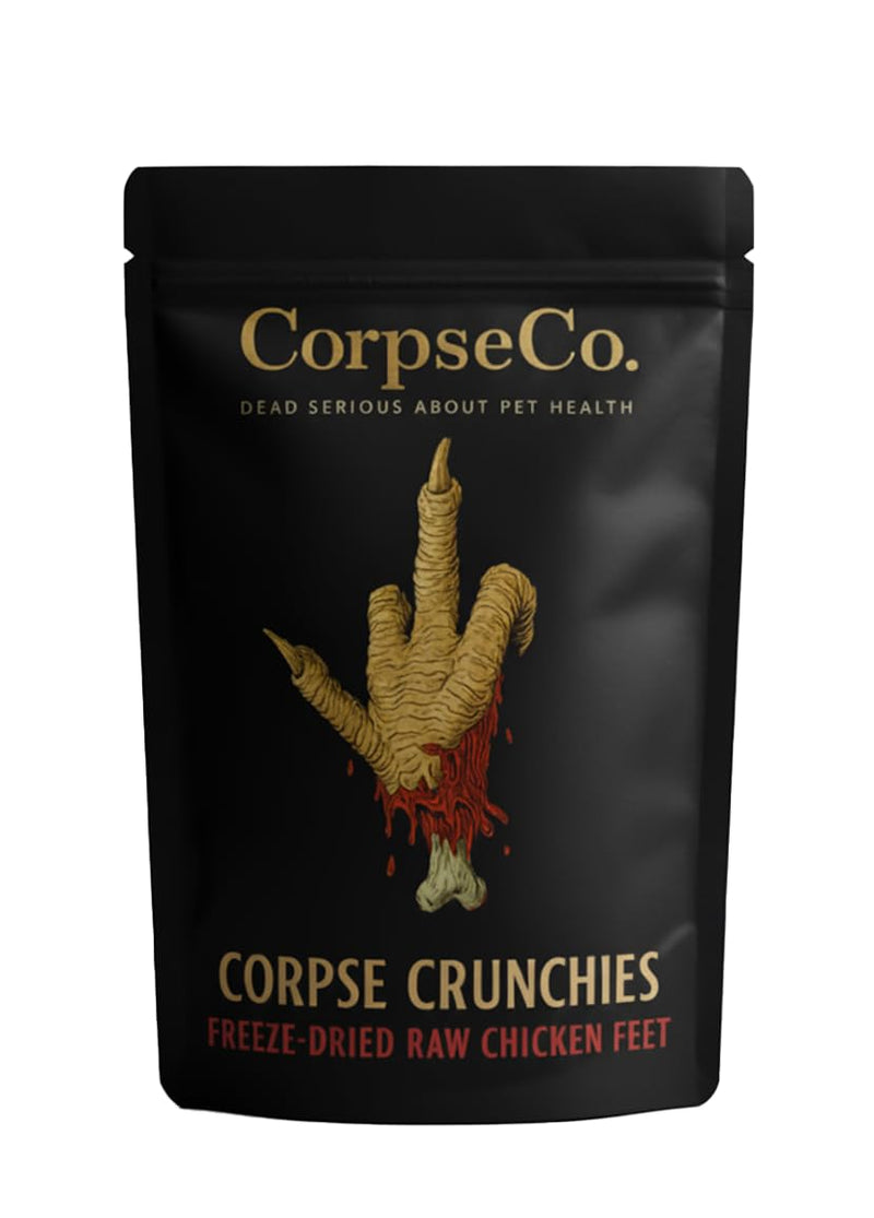 Freeze-Dried Raw Dog Treats | Chicken Feet | Single Ingredient, High Protein, Corpse Crunchies | 100% Natural. 0% Alive. (5.5 oz)