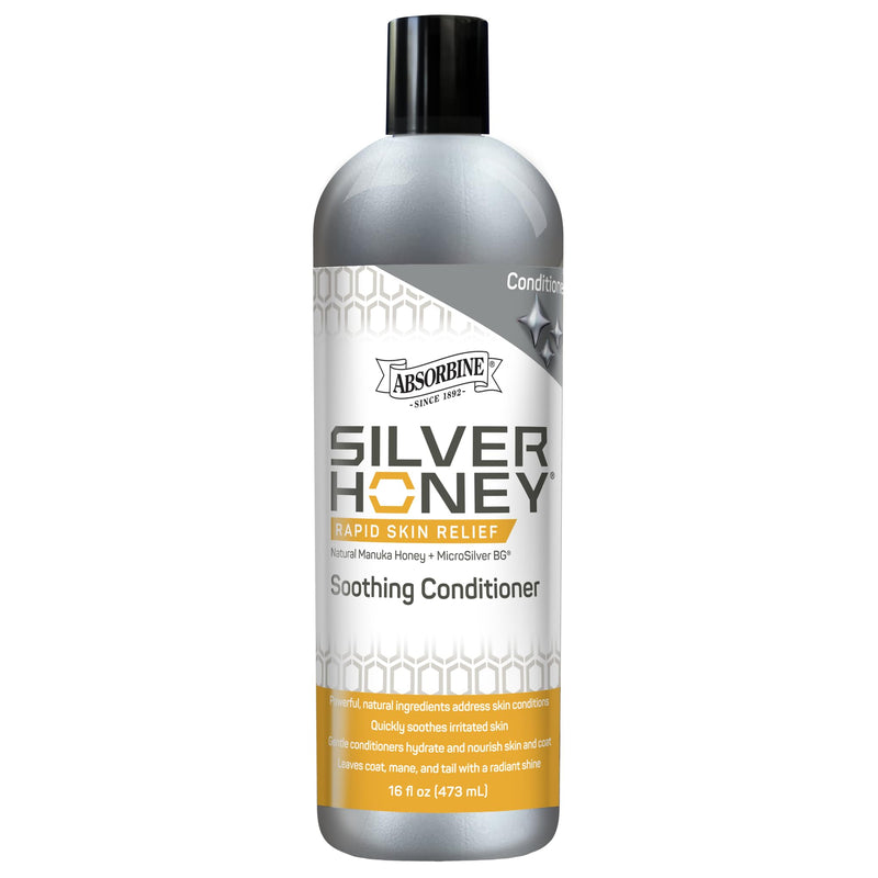 Silver Honey Rapid Skin Relief Soothing Conditioner, Manuka Honey + MicroSilver BG, 16 fl oz - PawsPlanet Australia