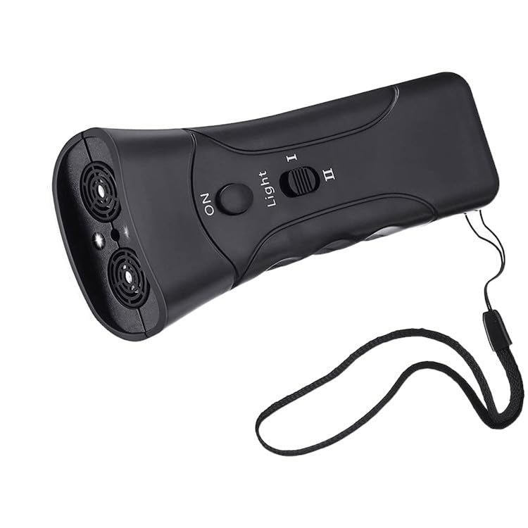 Anti Barking Device for Dogs, Sonic Bark Deterrents – Ultrasonic Dog Bark Control with LED Light & Flashlight | Safe & Humane Handheld Trainer | Deterrent for All Dog Breeds