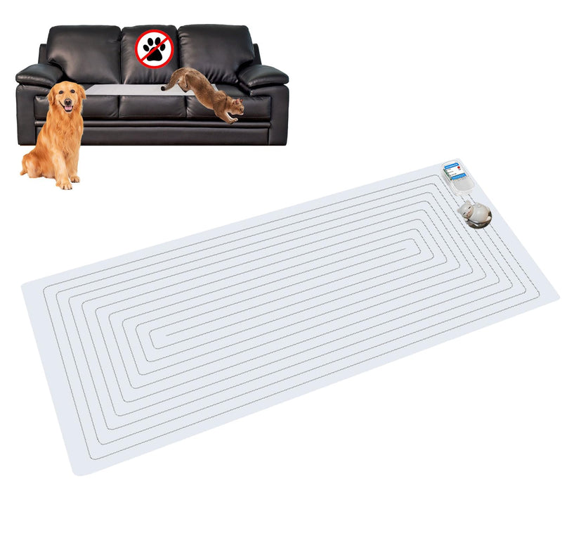 Pet Shock Mat for Dogs and Cats with Tester - Keep Pets Off Couch, Bed, Kitchen with Adjustable Training Modes 48X20 48"x 20" with Tester-Large - PawsPlanet Australia