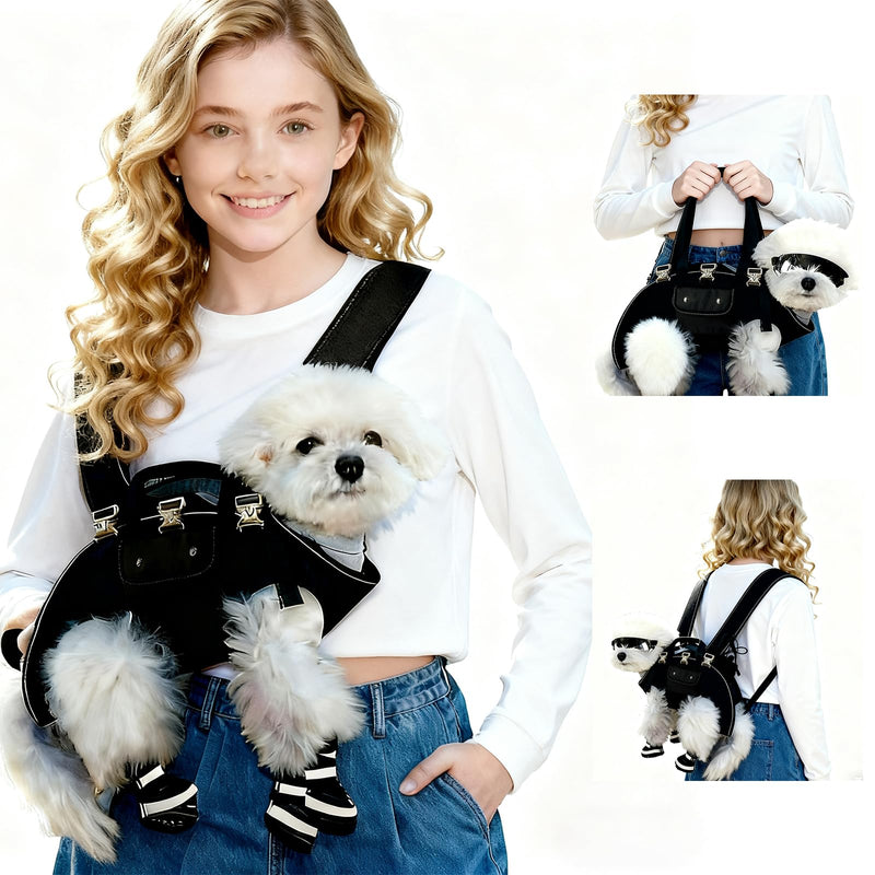 Dog Backpack Carrier for Dogs - Dog Carrier Backpack, Adjustable Padded Breathable Straps for Dogs, Disabled, Joint Injuries, Arthritis (18–30 lbs) - PawsPlanet Australia