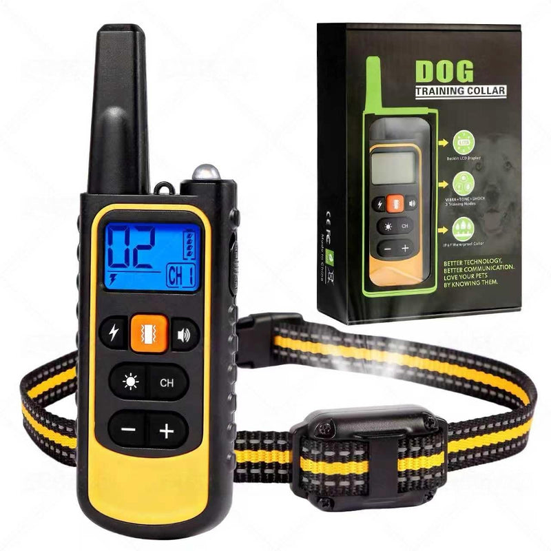 Waterproof Dog Shock Collar with Remote 3300 FT – 3 Modes Beep Vibrate Static, LED Light, 20-Level Adjustable, Rechargeable Training Collar for Small Medium Large Dogs 8-120 lbs - PawsPlanet Australia