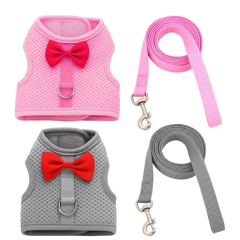 2 Set of Bunny Harness and Leash(Size M),Adjustable Bunny Leash for Small Pets. This Complete Rabbit Harness and Leash Set Features Soft Mesh Vests for Safe Outdoor Adventures.