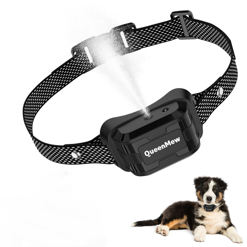 Citronella Dog Bark Collar, Citronella Bark Collar, Auto Anti Barking Collars with 3 Adjustable Sensitivity & Spray Levels, Rechargeable Dog Barking Device for Small Large Dogs Indoor Outdoor Black