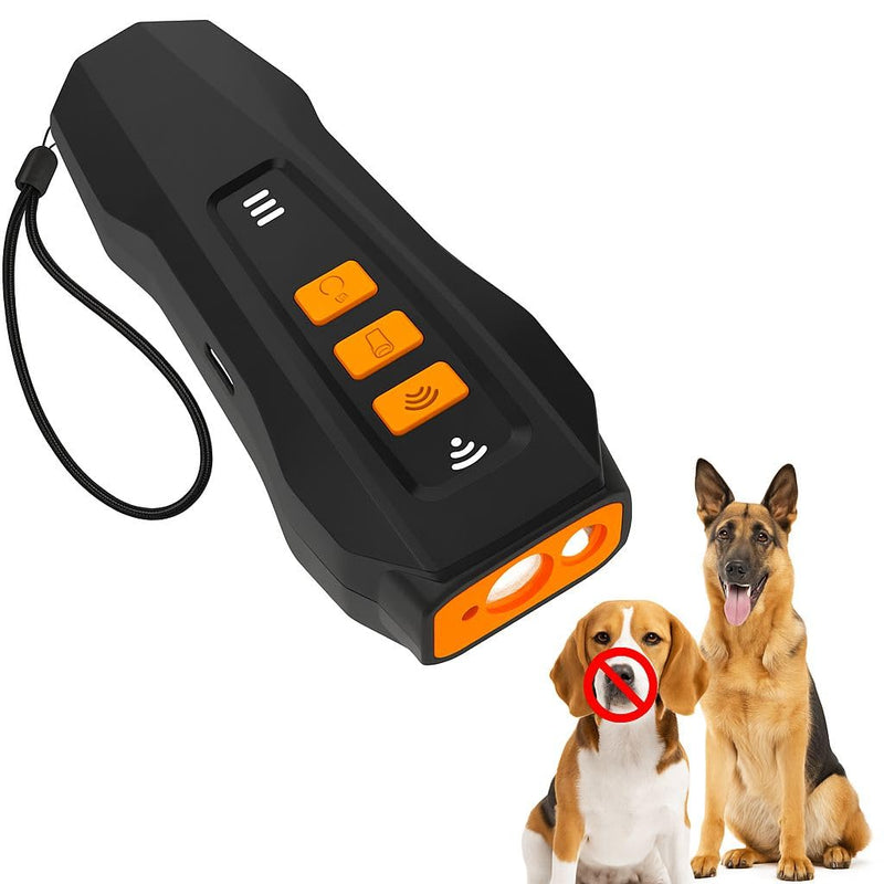 Dog Bark Deterrent Device, Ultrasonic Anti Barking, Rechargeable Anti-Barking Device for Dogs Safe & Effective Portable Anti Barking 33FT Bark Control Indoor Outdoor with Flashlight