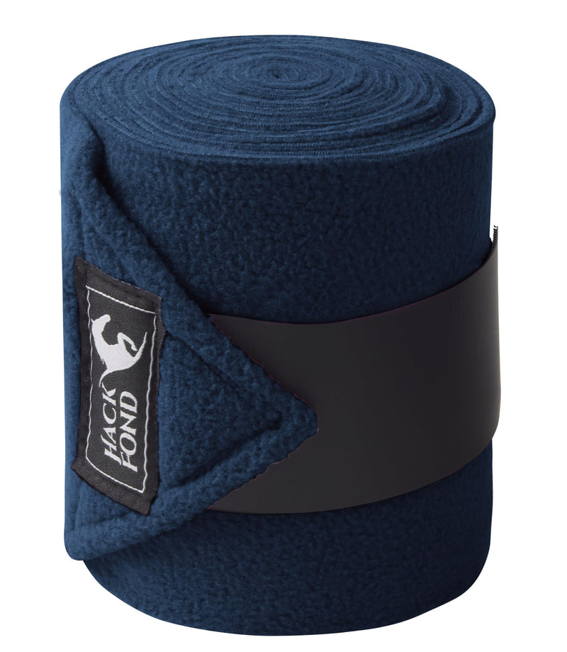 Fleece Horse Polo Leg Wraps Set of 4, 10' Horse Leg Bandages Stable Supplies Equestrian Boots Aegean Blue 10' - PawsPlanet Australia