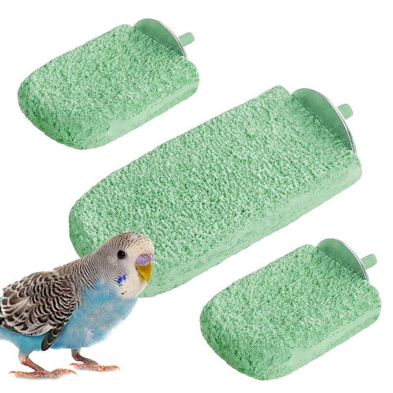3Pcs Beak Grinder for Birds: Parakeet Beak Grinding Stone&Nail Trimming Perch-Flat Perches for Bird Cages,Budgie Cage Accessories - PawsPlanet Australia