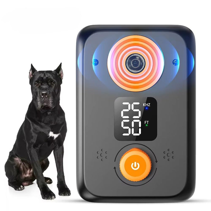 Anti Barking Device for Dogs – Ultrasonic Dog Bark Deterrent with 3 Modes, 50FT Effective Range, Rechargeable, Indoor Outdoor Anti Barking Device, Humane and Easy to Use