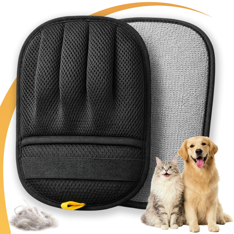 Pet Hair Removal Glove for Dogs & Cats - Upgraded Reusable Electrostatic Pet Hair Glove, Pet Hair Remover Tool for Laundry, Couch, Carpet & Car Seat, Gentle Grooming Mitt - PawsPlanet Australia