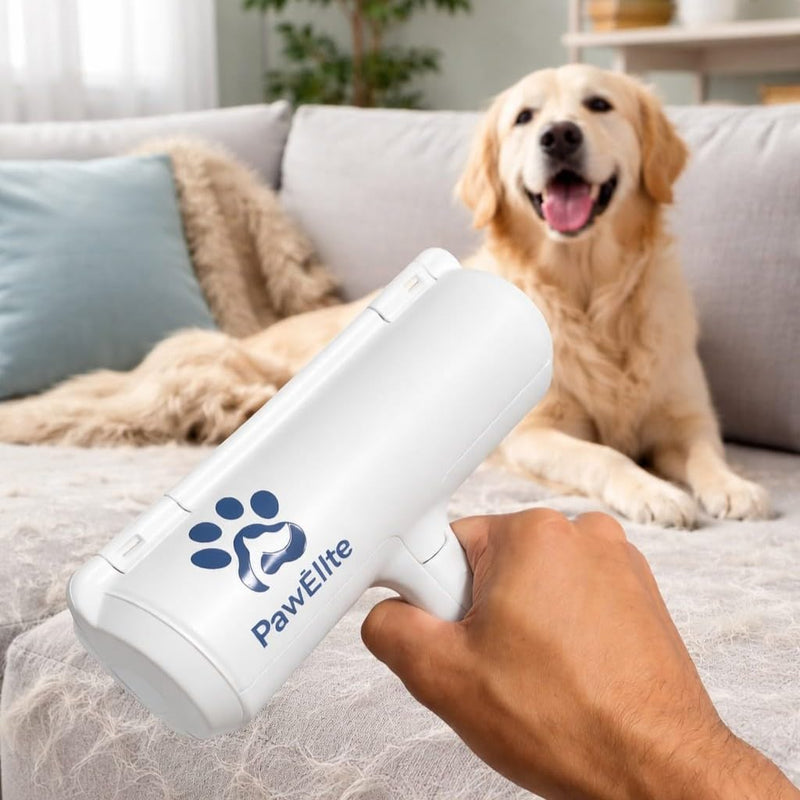 Pet Hair Remover Reusable Fur Roller for Dogs & Cats – Lint Cleaner for Carpet, Furniture, Sofa, Bed & Car Interior – Portable Cleaning Brush - PawsPlanet Australia