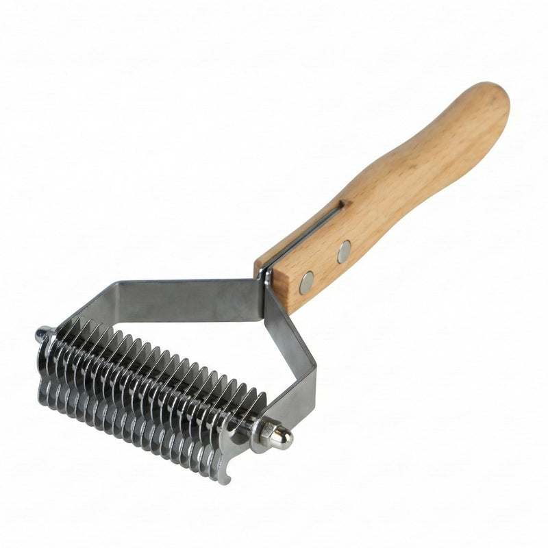 Professional Dematting Comb for Pets | Non-Slip Handle, Suitable for Medium and Large Dogs