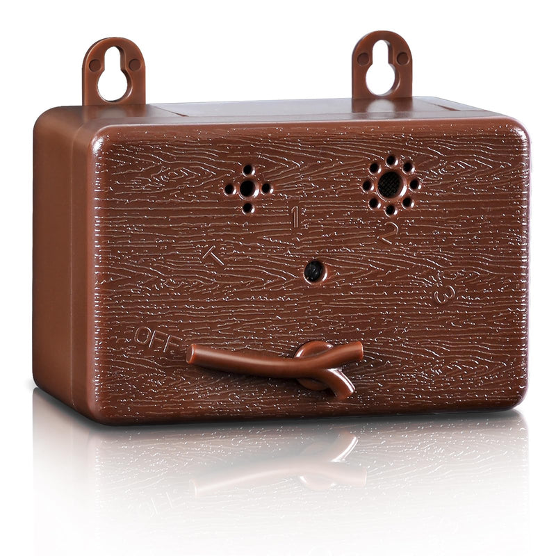 Anti Barking Device, Ultrasonic Anti Barking Device for Dogs with 3 Adjustable Levels, 50 FT Ultrasonic Dog Barking Control Device for Indoor Outdoor Bark Box Dog Barking Silencer Brown