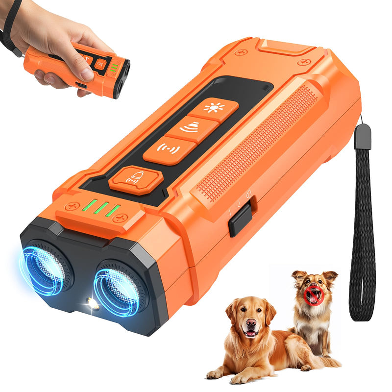 Ultrasonic Dog Bark Deterrent Device - Sonic Dogs Whistle to Stop Barking All Size, Pet Gentle Anti-Barking Control silencer, 35ft Range Barks No More, Humane Behavior Training Indoor Outdoor - PawsPlanet Australia