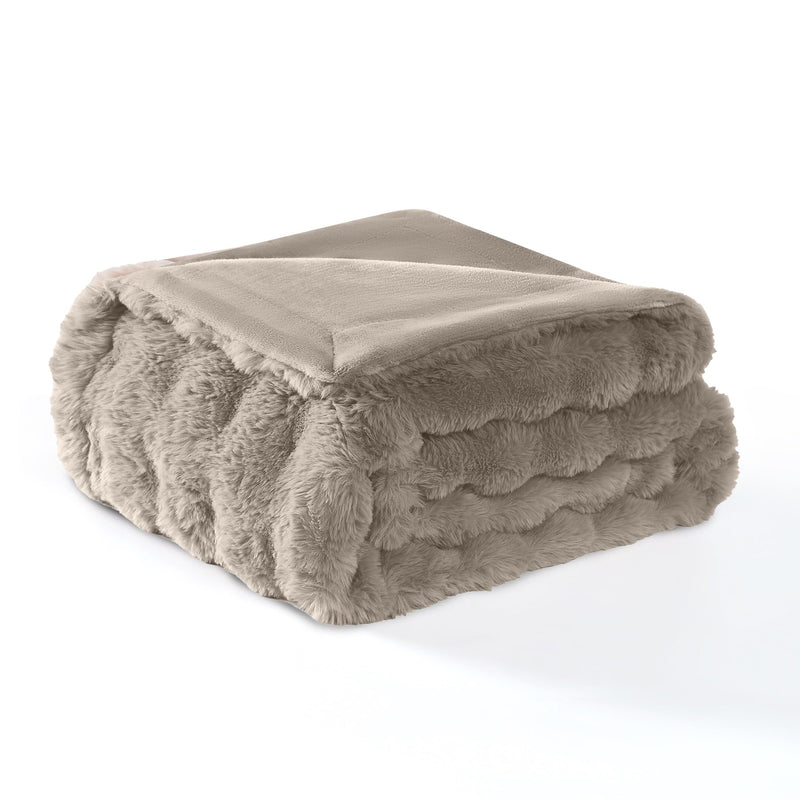 Modern Threads Water-Resistant Faux Rabbit Fur Pet Blanket for Dogs & Cats – Ultra-Soft Couch, Bed & Crate Protector, 30x40 Brown 30x40" - PawsPlanet Australia