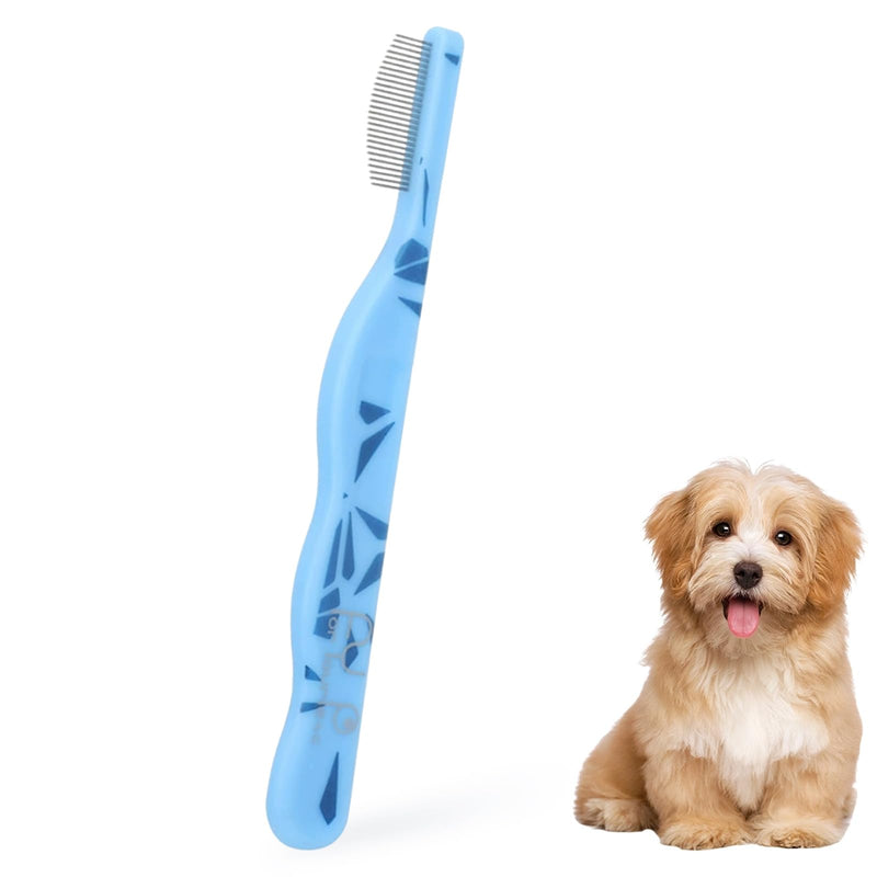Dog Eye Comb with Fine-Tooth Rounded Tips, Cat Face Comb Flea Comb for Long or Short Hair, Tear Stain Remover for Miniature Poodle Yorkshire Terrier Schnauzer - PawsPlanet Australia
