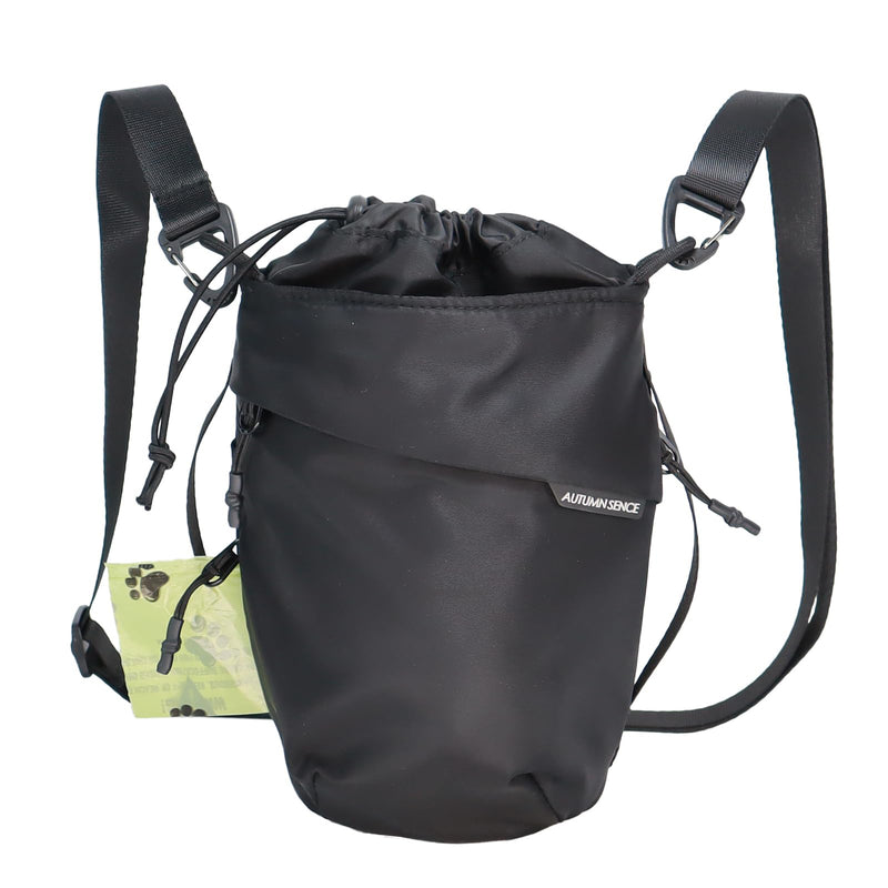 Multi-Function Crossbody Bag - Dog Walking Bag with Built-in Poop Bag Dispenser, Insulated Water Bottle Carrier & Waterproof Treat Pouch, Travel Toiletry Organizer for Pet Training, Hiking, Daily Use