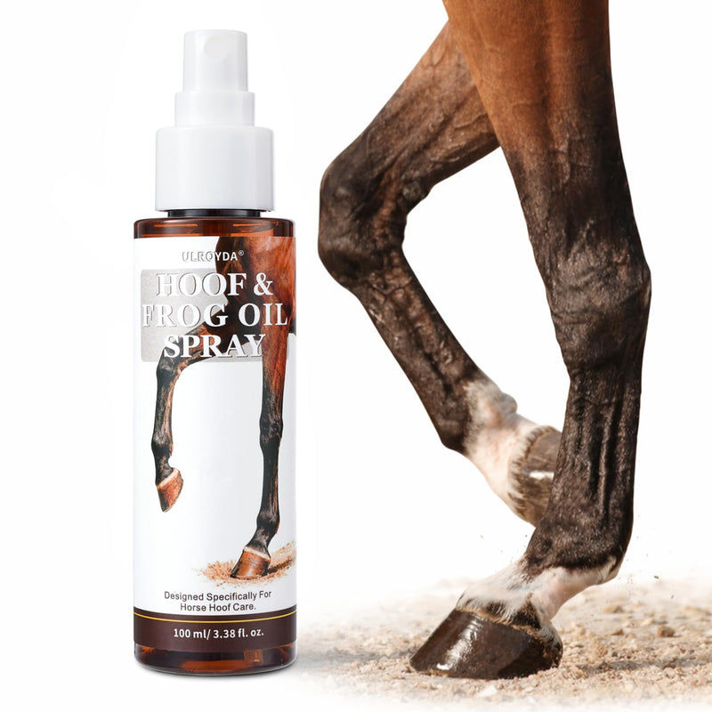 Hoof Oil Spray for Horse – Deep Hydration & Frog Care | Jojoba, Coconut & Tea Tree Formula | Repairs Dry, Cracked, Brittle Hooves & Boosts Natural Shine | 3.38 oz Chamomile - PawsPlanet Australia
