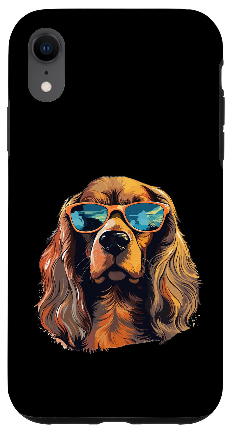 Cocker Spaniel Dog Breed Pet with Sunglasses Cute Graphic Case for iPhone XR - PawsPlanet Australia