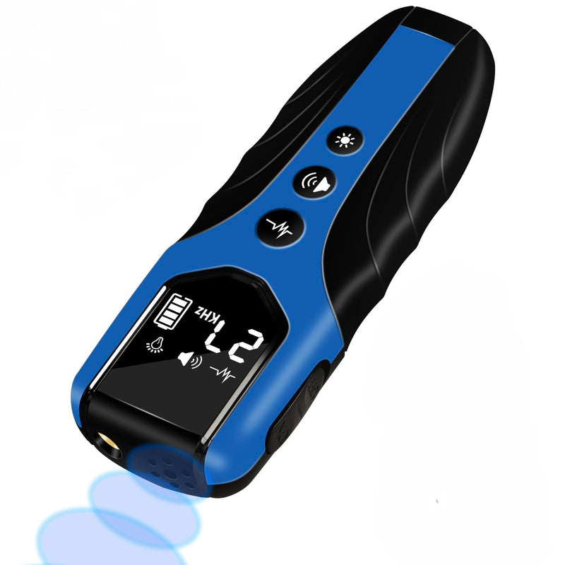 Dog Bark Deterrent Device, Anti Barking Device for Dogs 3X Ultrasonic to Correct Own or Neighbors Dog's Bad Behavior| 25ft Range, 5 Adjustable Modes Dog Training Device, Blue - PawsPlanet Australia