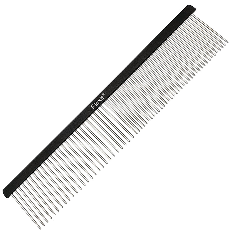 FlexIt Dog Grooming Comb - Perfect for Use with FlexIt Flexible Slicker Brush for Dogs - Built for Poodles, Golden Doodles, Huskies, Retrievers, and Labradoodles (Comb Only) Comb Only