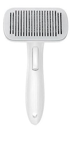 Gentle Shedding Brush for Dogs and Cats - Pet Hair Removal Grooming Tool for Long & Short Haired Pets - Portable Deshedding Brush