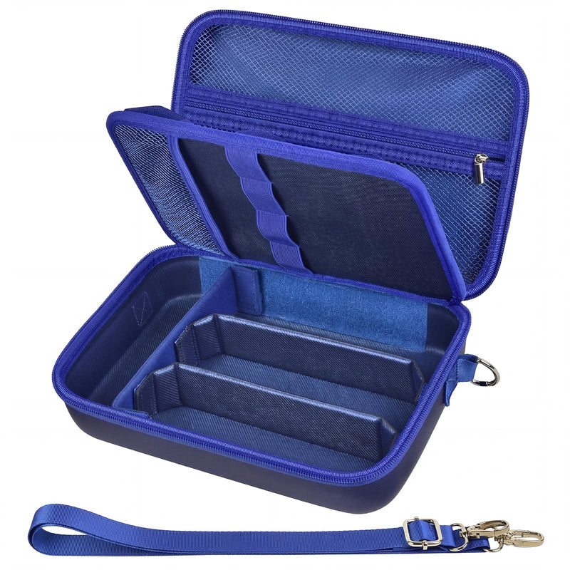 Barber Case for Hair Clippers Cutting Supplies, Trimmer Accessories Organizer for Wahl/for Ufree/for Andis Men Women Razor Grooming Kits, for Oneisal Dog Shaver- Travel Bag Only (Blue) Blue