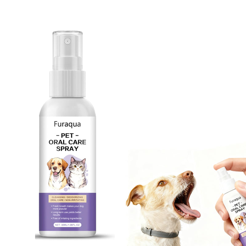 Pet Dental Spray, Dog Dental Care Spray, 1.014 Fl Oz Dog Natural Ingredients Extract, Breath Freshener Freshen Breath and Aid in Daily Oral Hygiene, Suitable for Different Pets - PawsPlanet Australia