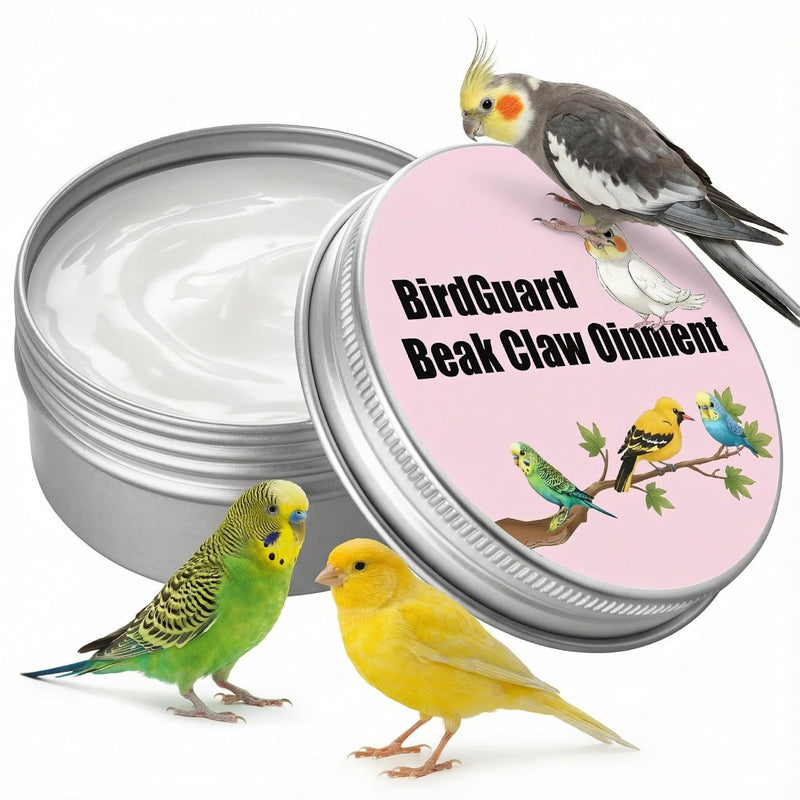 KR. LIF Bird Beak Oil & Claw Balm, Budgie Ointment for Care Dry Beak & Flaky Skin Relief, Beak Conditioner & Feet Moisturizer for Budgies, Parakeets & Cockatiels, 2.5 oz