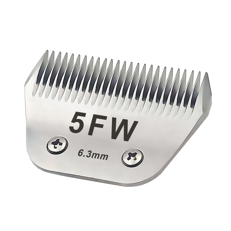 TRAH 5FW Detachable Pet Grooming Blades Dog Grooming Wide Blade Compatible with Andis Dog Clippers,Most A5, KM Series Clippers,Detachable Ceramic Blade,Size-5FW, 1/4-Inch Cut Length (6.3mm) 5FW 6.3mm
