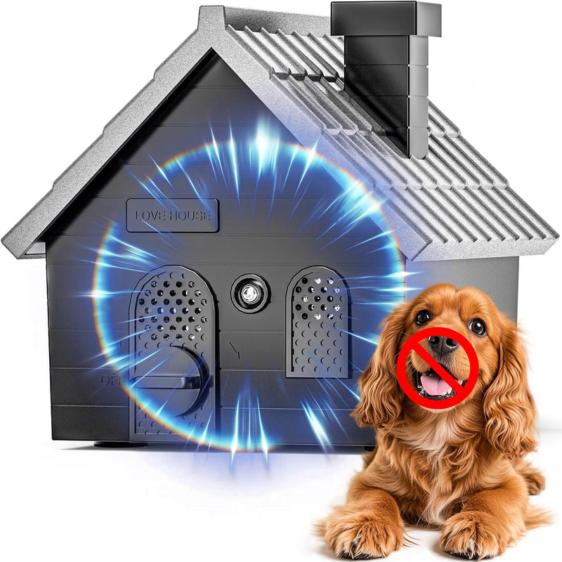 Mimo Style Anti Barking Device for Dogs, Ultrasonic Dog Bark Deterrent Devices, Dog Barking Silencer up to 50 FT, Dog Barking Control Device, Bark Box Indoor Outdoor Use(Black) black - PawsPlanet Australia