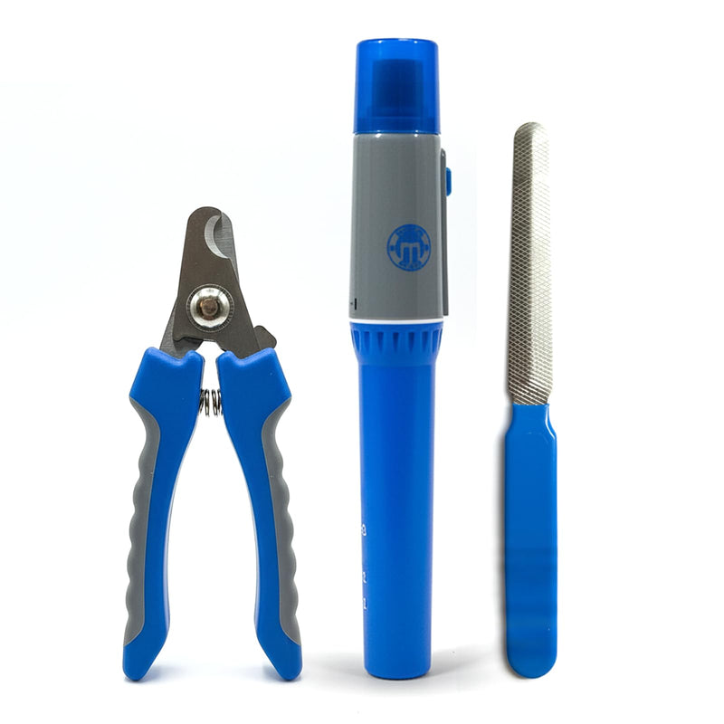 BPG Pet Grooming Tools for Dogs & Cats- 3 Piece Dog Grooming Kit, Pet Nail Care Kit, Nail Grinder, Clippers and File- Precision Trimming Perfect at Home Grooming Set Nail Grinder/ Nail Clipper/ Nail File - PawsPlanet Australia