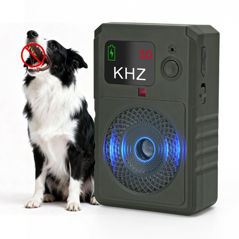 Dog Bark Deterrent Devices 2026 New Updated Anti Barking Device for Dogs Automatic Ultrasonic Bark Box with LED Screen, 50ft Range Wall-Mountable, Rechargeable Dog Silencer for Indoor Outdoor