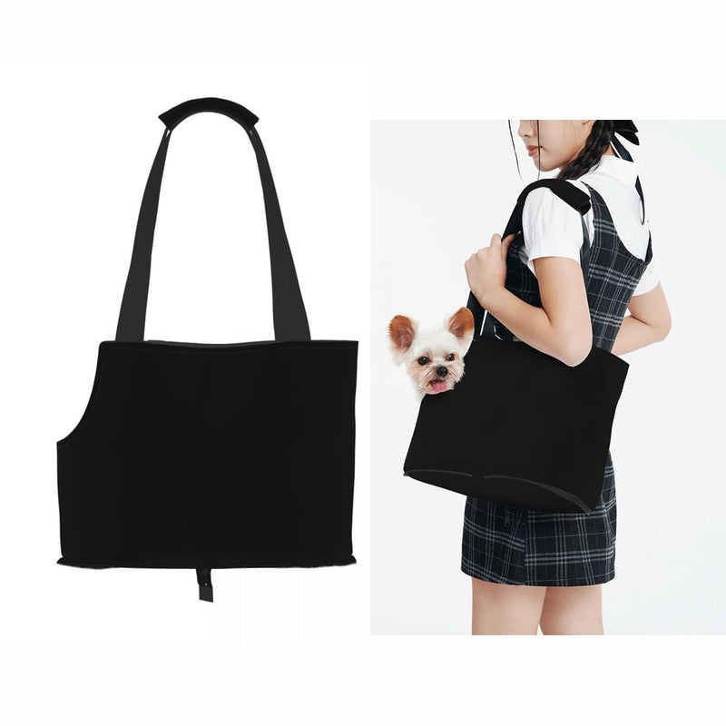 Custom Dog Purse Carrier for Small Dogs Rabbit Cat Add Your Picture Logo Text Personalized Travel Puppy Bag Style14 Black Purse Carrier